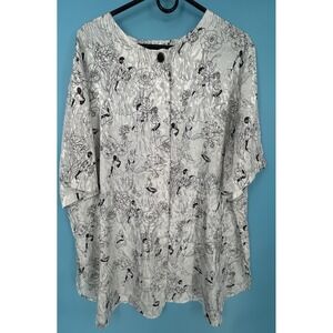 Maggie Barnes 24W Polyester Button Down Top